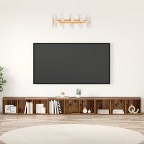 vidaXL Ντουλάπι TV 3 pcs Παλιό ξύλο 37 x 35 x 107.5 εκ