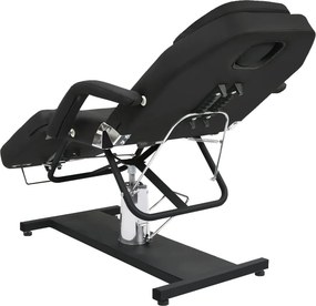 vidaXL Κρεβάτι - Πολυθρόνα Αισθητικής Μαύρο 180 x 62 x (87-112) εκ.