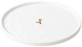 Πιάτο Ρηχό Ice Scating RD0092533 Φ22x1,2cm Multi-White Raeder Πορσελάνη