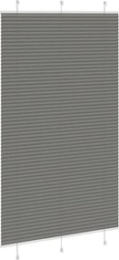 vidaXL Πλισέ περσίδα Ανθρακί 120x200 cm Πλάτος υφάσματος 119,4 cm