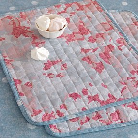 Σουπλά TAT13-TAT14 (Σετ 2τμχ) 45x35 Blue-Pink Palamaiki Cotton-Polyester