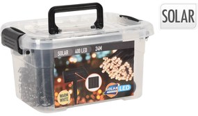 Ηλιακός Διακοσμητικός Φωτισμός 400LED - 24 Μέτρα - Θερμό Λευκό
