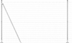 vidaXL Ευρωπαϊκός Φράκτης με Σκυρόδετη Βάση 10 x 1,4 μ Ασημί Δίχτυ