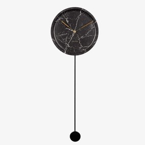 Ρολόι Τοίχου Pendule Longue KA5860BK 25x6x75,3cm Black Karlsson Polyresin