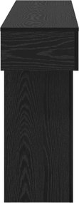 vidaXL Μαύρη Δρυς 160 x 30 x 74 εκ
