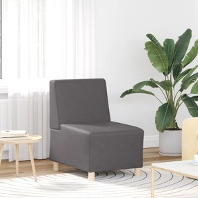 vidaXL Καθίσμα Σαλονιού Γκρι 55 x 74 x 82 εκ Τεχνητό δέρμα