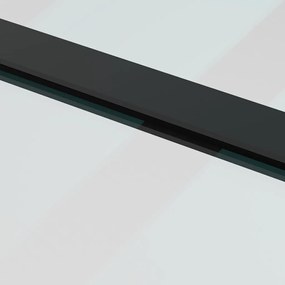 vidaXL Συρόμενη Πόρτα με Μηχανισμό 102,5x205 εκ. Γυαλί ESG &amp; Αλουμίνιο