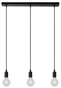 Φωτιστικό Κρεμαστό Lucide 08408-03-30 FIX Μαύρο Ματ (Black Mat)