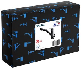 BRUNO μπαταρία πάγκου κουζίνας M54954-355H, τρίοδη, αναμεικτική, μαύρη