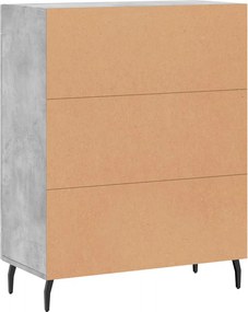 VidaXL Ντουλάπι Γκρι Σκυροδέματος 69,5x34x90 εκ. Επεξεργασμένο Ξύλο