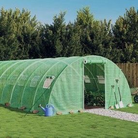 vidaXL Θερμοκήπιο Πράσινο 72 μ² 18 x 4 x 2 μ. με Ατσάλινο Πλαίσιο