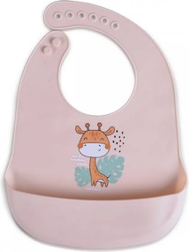 Σαλιάρα Σιλικόνης 4+ Μηνών (23x32) Cangaroo Rooibos Pink