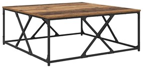 vidaXL Τραπεζάκι σαλονιού Παλιό Ξύλο 100 x 100 x 40 cm