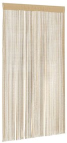 vidaXL Κουρτίνες με Κρόσσια 2 τεμ. Μπεζ 140 x 250 εκ.