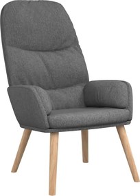 vidaXL Πολυθρόνα Relax Ανοιχτό Γκρι Υφασμάτινη με Σκαμπό