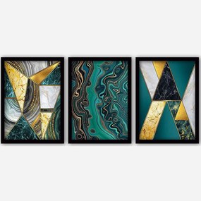 Κάδρα (Σετ 3Τμχ) 364LUL1381 35x45cm Multi Wallity Vertical Plastic,Mdf