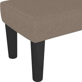 vidaXL παγκάκι Taupe 70 x 30 x 30 εκ. ύφασμα