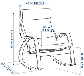 POÄNG κουνιστή πολυθρόνα 094.293.23