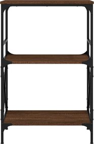 vidaXL Βιβλιοθήκη 3 Επιπέδων Καφέ Δρυς 59x35x90,5 εκ. Επεξεργ. Ξύλο