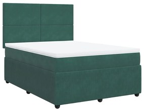 ΚΡΕΒΑΤΙ BOXSPRING ΜΕ ΣΤΡΩΜΑ ΣΚΟΥΡΟ ΠΡΑΣΙΝΟ 160X200ΕΚ. ΒΕΛΟΥΔΙΝΟ 3294679