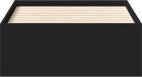 vidaXL Πλαίσιο Κρεβατιού Μαύρο 90 x 190 εκ.