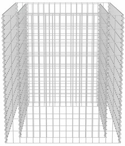 vidaXL Συρματοκιβώτιο-Γλάστρα Υπερυψωμένη 90x90x100 εκ. Γαλβ. Χάλυβας