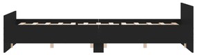 Πλαίσιο Κρεβατιού με Κεφαλάρι &amp; Ποδαρικό Μαύρο 150 x 200 εκ. - Μαύρο