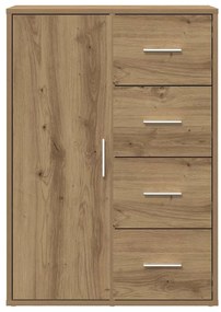 vidaXL Πλαϊνό γραφείο artisan δρυς 60 x 31 x 84 εκ. Επεξεργασμένο ξύλο