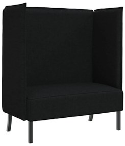 vidaXL Καναπές Υψηλής Πλάτης Μαύρο 109 x 56 x 121 εκ. ύφασμα