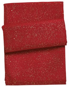 Χριστουγεννιάτικο Runner Polyester 45x140εκ. Christmas 0716 Κόκκινο-Χρυσό Das Home