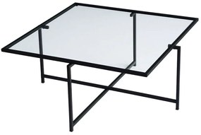 Τραπέζι Σαλονιού Sun 552NOS1430 85x85x35cm Black