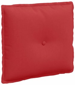 vidaXL Μαξιλάρι Πλάτης Κόκκινο 50 x 19 x 45 εκ ύφασμα