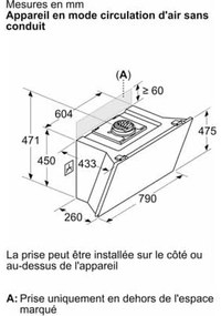 Συμβατικός Απορροφητήρας BOSCH DWK81AN20 Λευκό