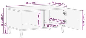 ΤΡΑΠΕΖΑΚΙ ΣΑΛΟΝΙΟΥ 80 X 50 X 40 ΕΚ. ΑΠΟ ΜΑΣΙΦ ΞΥΛΟ ΜΑΝΓΚΟ 358288