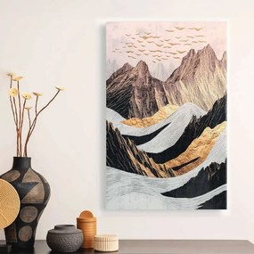 Πίνακας σε καμβά "Abstract Mountain" Megapap ψηφιακής εκτύπωσης 70x100x3εκ.