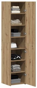 vidaXL Χειροποίητη δρυς 40 x 42,5 x 185 εκ. Επεξεργασμένο ξύλο