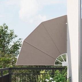 vidaXL Αδιάφανο σκίαστρο μπαλκονιού Taupe 115 x 115 εκ ύφασμα