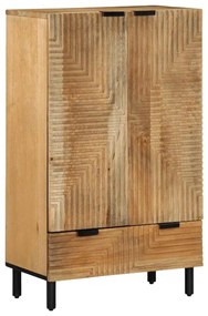 Highboard καφέ 60x33x100 cm μασίφ ξύλο Mango