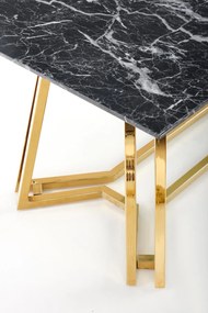 KONAMI table, color: top - black marble, legs - gold DIOMMI V-CH-KONAMI-ST