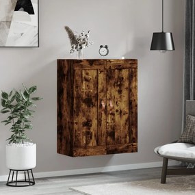 vidaXL Ντουλάπι Τοίχου Καπνιστή Δρυς 69,5 x 34 x 90 εκ. Επεξεργ. Ξύλο