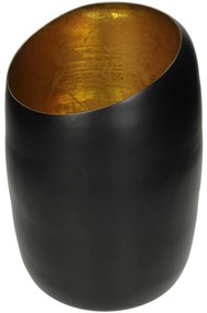 Κηροπήγιο Μαύρο Αλουμίνιο 17x17x27cm
