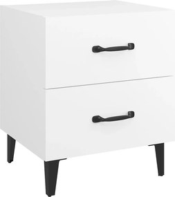 vidaXL Κομοδίνο Λευκό 40 x 35 x 47,5 εκ.