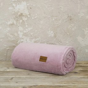 Κουβέρτα Jacquard Mellow Pink Nima Μονό 150x220cm Πολυέστερ