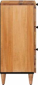 vidaXL Πλαϊνό γραφείο Φυσικό 40 x 33 x 75 εκ. Στερεό ξύλο μάνγκο