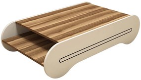 Τραπέζι Σαλονιού Cool 845HCT2806 120x63,6x30cm Walnut-Cream