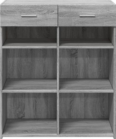 vidaXL Ντουλάπι Γκρι Sonoma 80x42,5x93 εκ. από Επεξεργασμένο Ξύλο