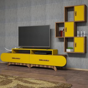 TV Unit Flora S - Walnut, Yellow Walnut
Yellow