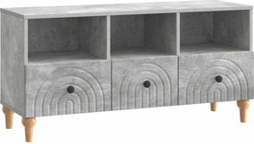 vidaXL Ντουλάπι TV 102 x 34,5 x 50 εκ. Σκυρόχρωμο Γκρι