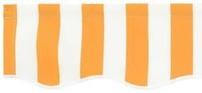 vidaXL Σκίαστρο Valance για πλαίσιο 2,5 μ, κίτρινο και λευκό, 2,3x0,2 μ.