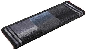 vidaXL Πατάκια Σκάλας Αυτοκόλλητα 5 τεμ. Μαύρα/Γκρι 65x21x4 εκ.